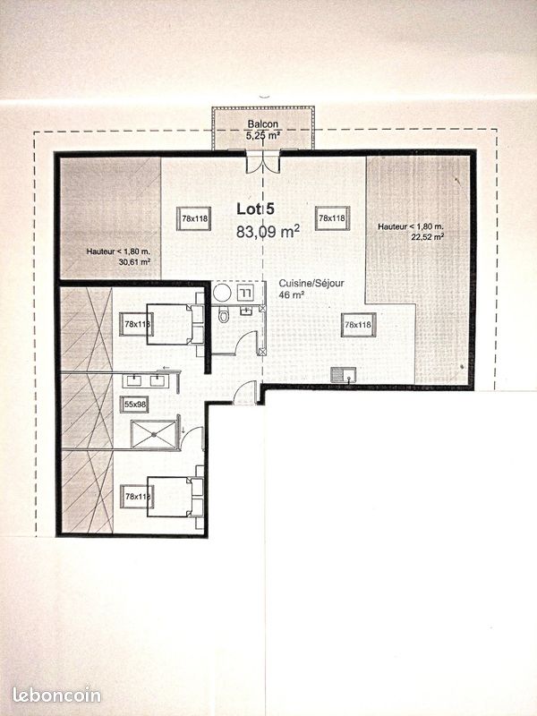 Appartement 3 pièces 83 m² · à Guiche · 83 m² · 153 000 €