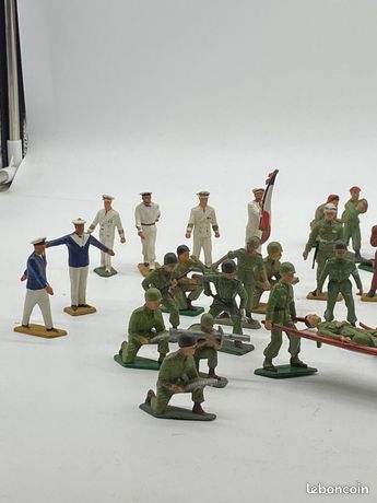 Figurine Militaire Starlux Soldat Lanceur De Grenade - Jouet Ancien Vintage