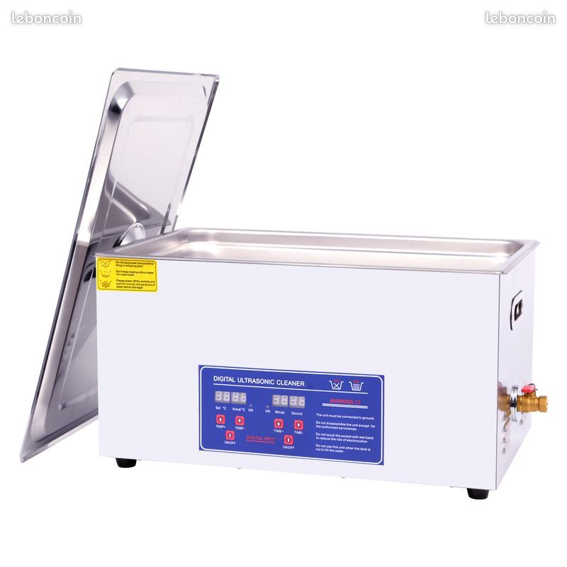 Déstockage - Bac ultrason 22 litres - numérique, Livraison offerte - nettoyage pièce mécanique (image 1)
