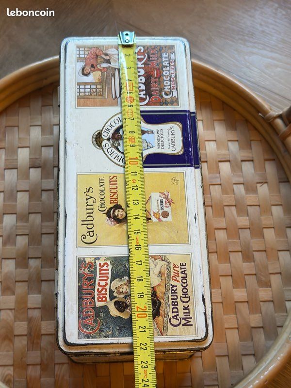 Boîte en métal sérigraphiée Cadbury années 1920-30 - 22 cm (image 10)