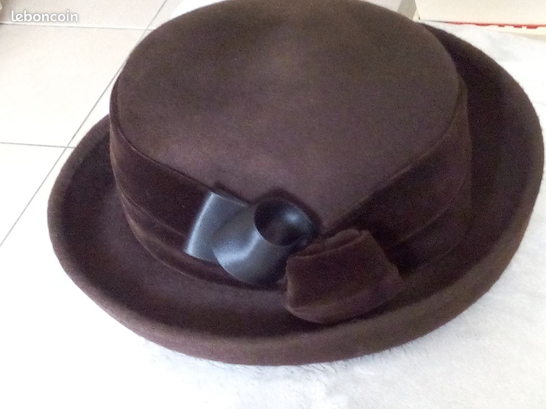 Chapeau feutre vintage neuf (image 2)
