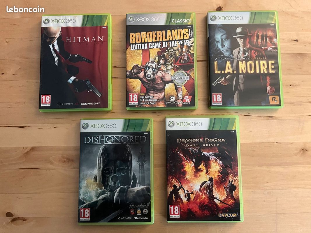 Lot De 5 Jeux Xbox 360 - Inclut Assassin's Creed - État Correct