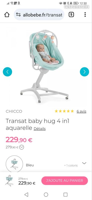 Chicco transat baby hug 4 en 1 (image 3)
