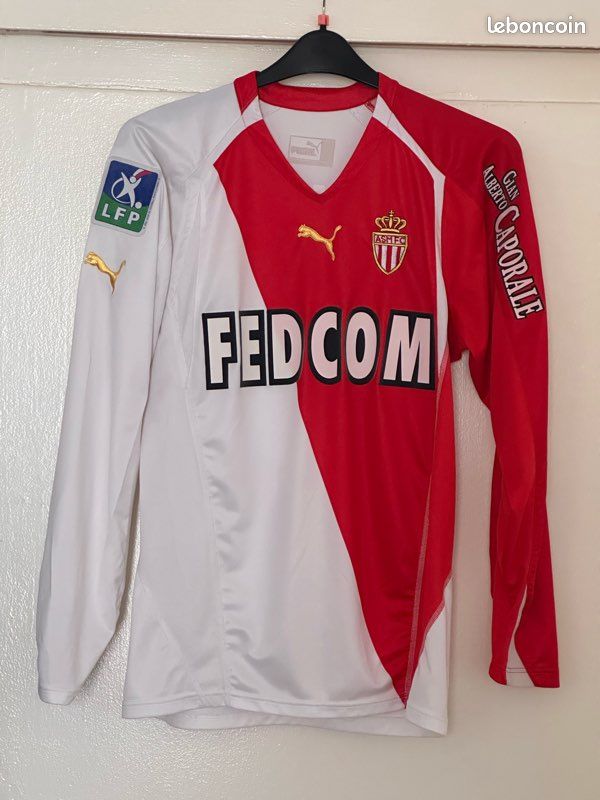 Maillot A.S MONACO 2004 2005 SAVIOLA n°9 vintage PUMA maglia