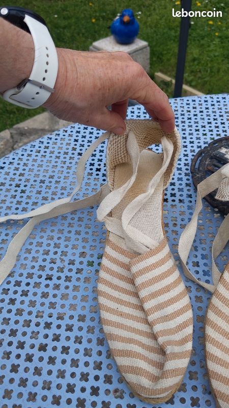 Espadrille talon compensé T 40 beige (image 2)