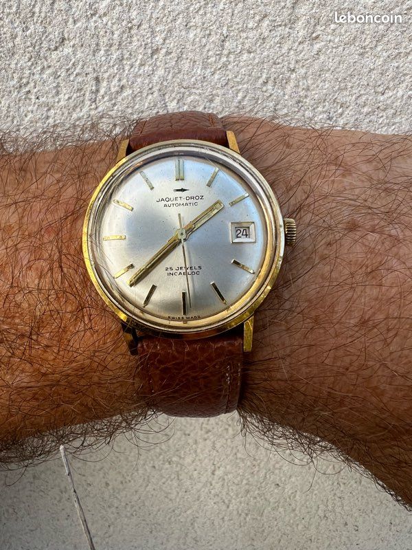 Belle montre ancienne Jaquet-Droz automatique des années 60