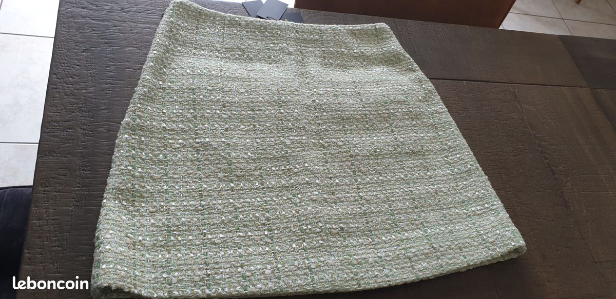 Jupe courte MAJE verte taille M (image 5)