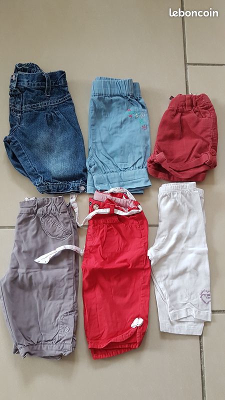 Divers shorts et pantacourts fille 18 mois (image 1)