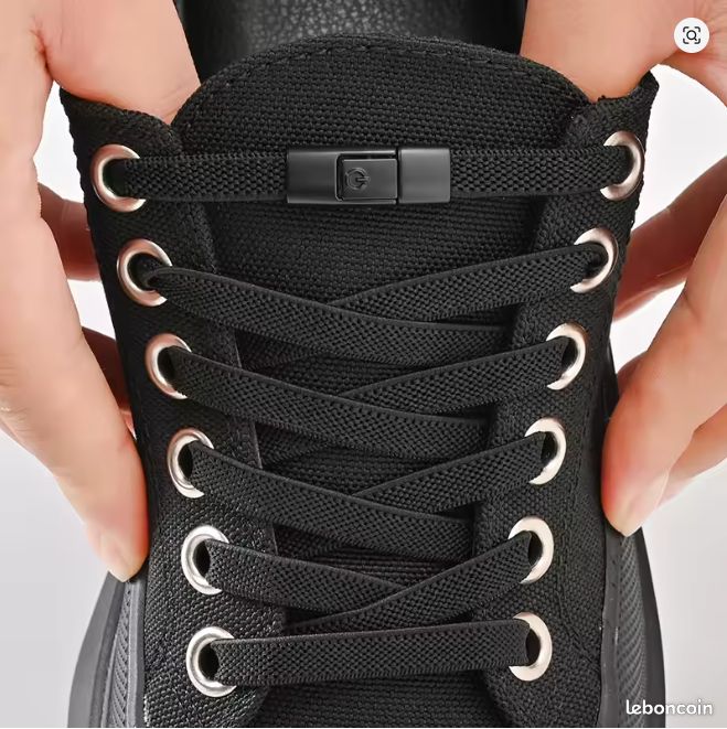 Lacets élastiques sans nœud pour baskets Sport Plein air
