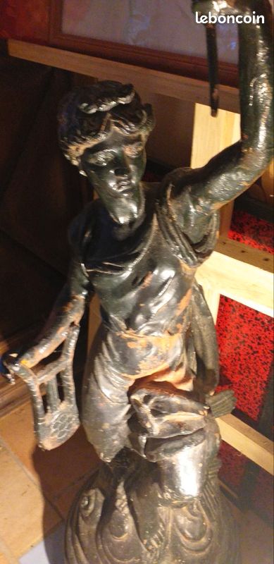 Grande paire de statues en fonte (image 3)