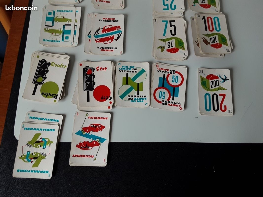Pièces de jeu : cartes du 1000 bornes (image 3)