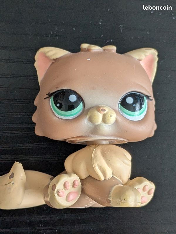 Figurine de chat persan en chêne blanc, sculpture en bois massif