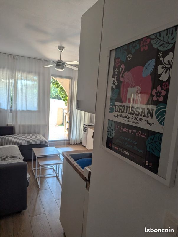 2 apts côte a côte 4 à 8 pers Mer soleil Appartements grande terrasse qui communique, refaits à neuf à Gruissan soleil ☀️ avec 3 vélos 👍🌞🏖️🏞️ (image 12)