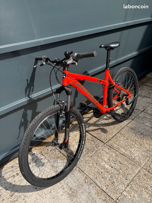 Mountain Bike Orange Btwin 340 Bike Mtb Cycle Btwin Orange Bike B