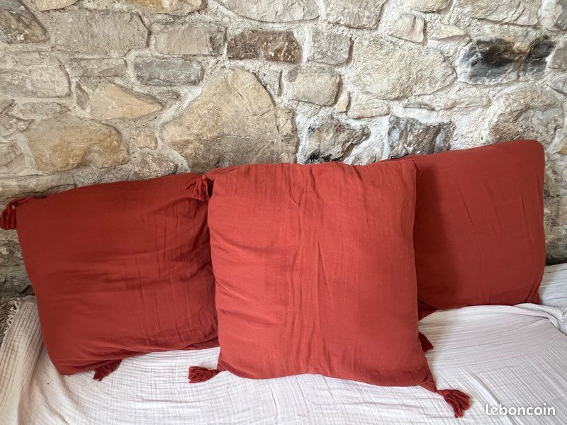 Coussins 60x60 eminza gaze de coton (image 4)