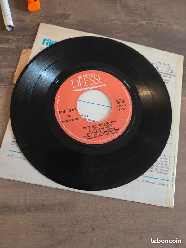 45 tours Chanson sans calcium Raoul de Godewarsvelde années 60-70 (image 4)