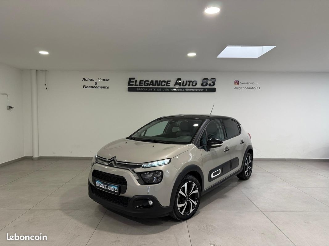 Citroen C3 1.5 BLUEHDI 100CH S&S SHINE / CARPLAY / CAMERA / SUIVI AVEC FACTURE (image 1)