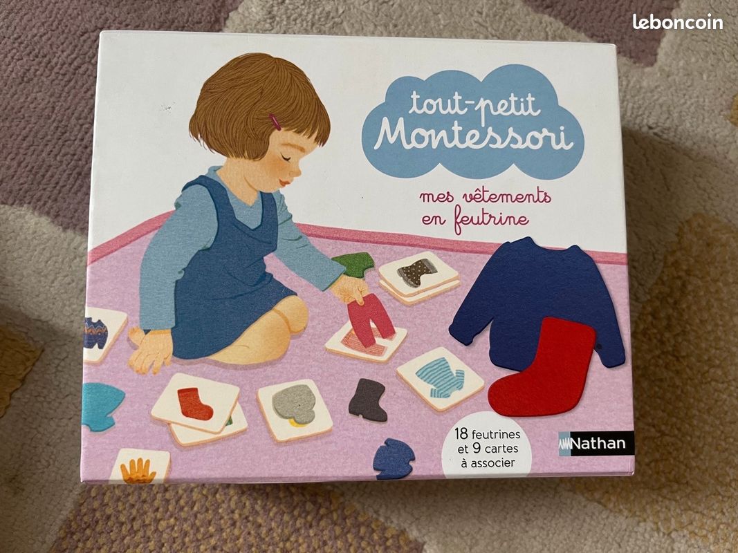 Nathan – Jeu Montessori « Mes vêtements en feutrine » – Dès 2 ans (image 1)