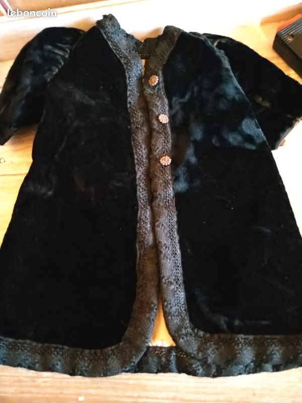 Manteau / Veste Ancienne Pour Poupée – Vêtement Miniature Vintage