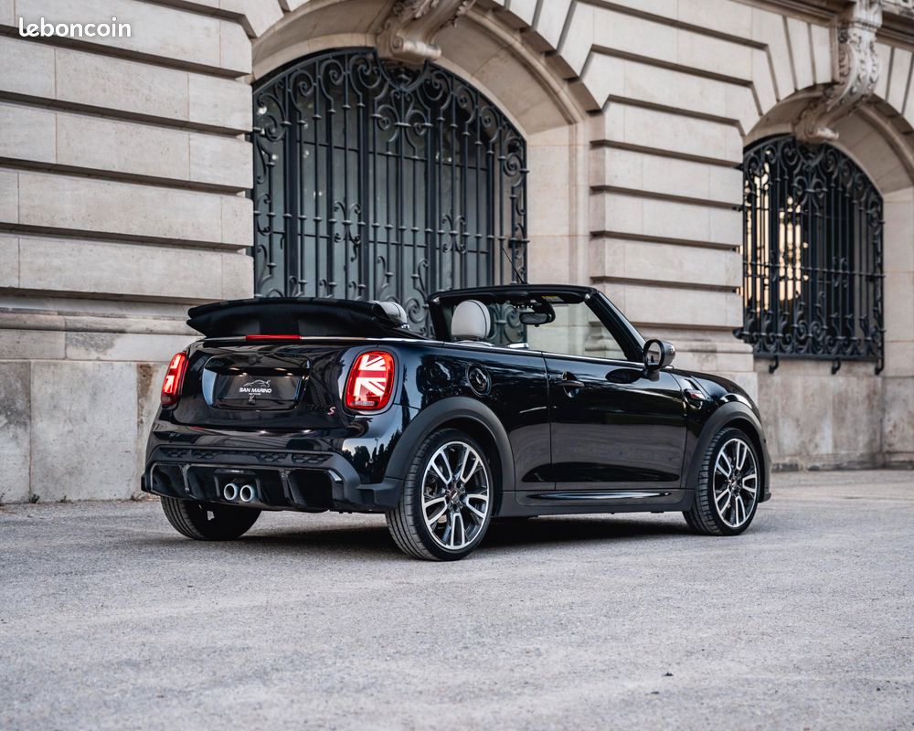 MINI Cooper S Cabrio 178CH Pack John Cooper Works JCW BVA7 - Harman Kardon, Cuir Blanc, Apple Car Play, Camera, Sièges Chauffants... - Full Suivie Mini, Cabriolet Cab (image 2)