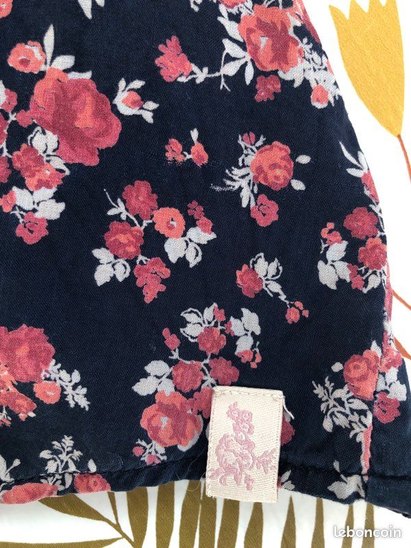 Chemise C&A marine fleurie rose M (image 9)