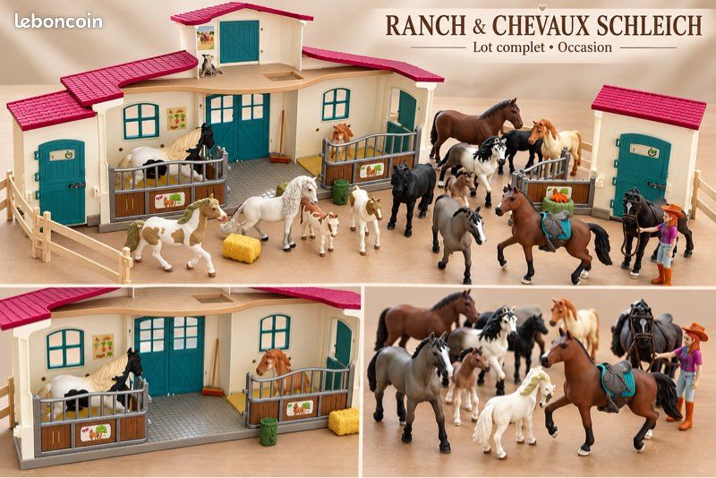 Ranch Schleich avec une vingt chevaux (image 1)
