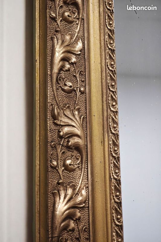 Miroir dorée Louis Philippe 114 x 77 cm - Livraison possible (image 3)