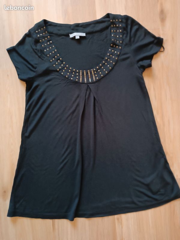 T-shirt col dorures (image 1)