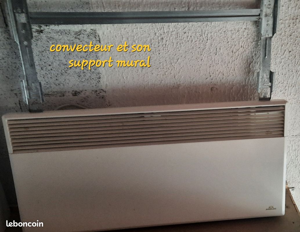 Convecteur électrique et son support mural (image 1)