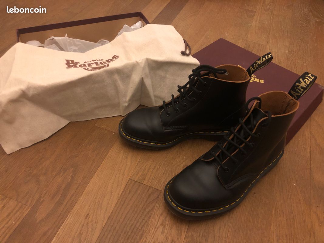 Doc Martens boots 101 état neuf - "Originals Made in england" - cuir Quilon - Taille 42 (image 3)