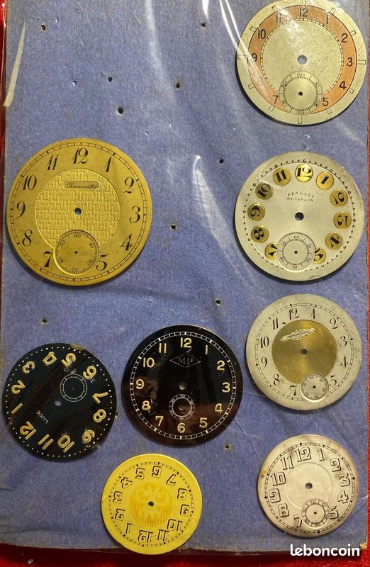 Lot de 8 Rares Cadrans Montres Gousset Haute Facture Art Déco & Vintage - Bengali, MP, Sector (image 6)