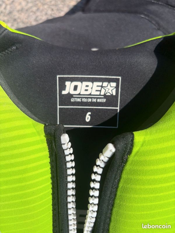 Gilet en néoprène Jobe Youth Lime Green 6 ans (image 3)