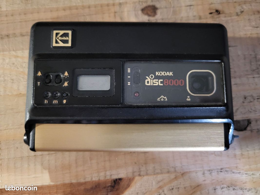 Disk Film Kodak Disk 8000 Vintage Kodak Disc 8000 Black Built-in