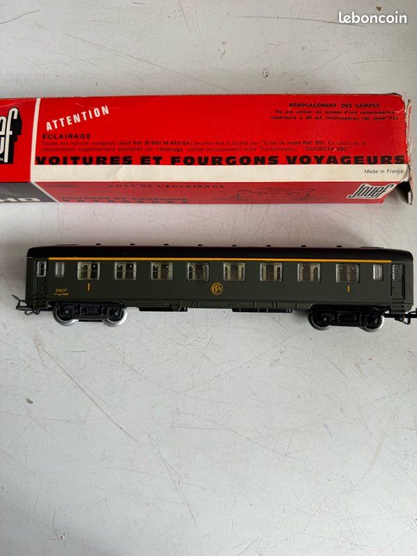 Voiture Voyageurs Vintage Jouef HO – Modélisme Ferroviaire Rétro En Plastique