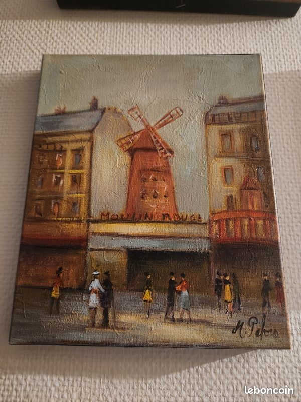 Huiles sur toile 22 x 27cm vues de Paris (image 1)