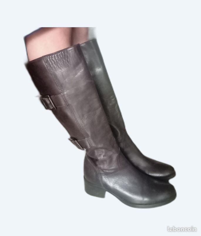 Bottes cuir femme taille 37 très bon état (image 1)