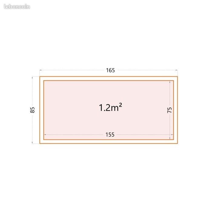 Coffre de rangement NEVIO 160 - L.165 x l.85 x h.85 cm - 1,2 m² (image 3)
