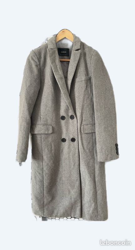 Manteau Gris Stradivarius Femme Taille S Vêtements