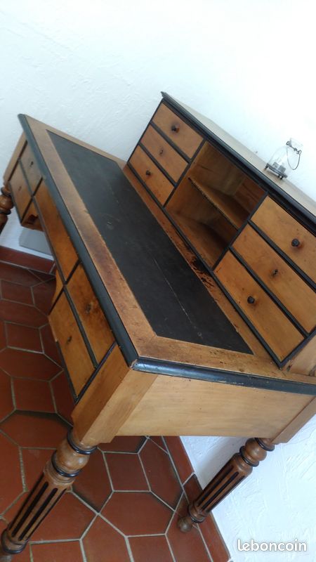 Authentique Bureau Plat Louis Philippe avec sa Patine (image 2)