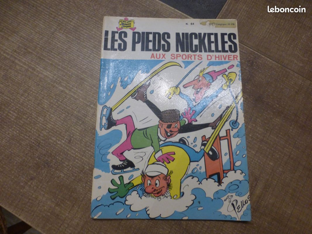 BD LES PIEDS NICKELES n°64 aux sports d'hiver (image 1)