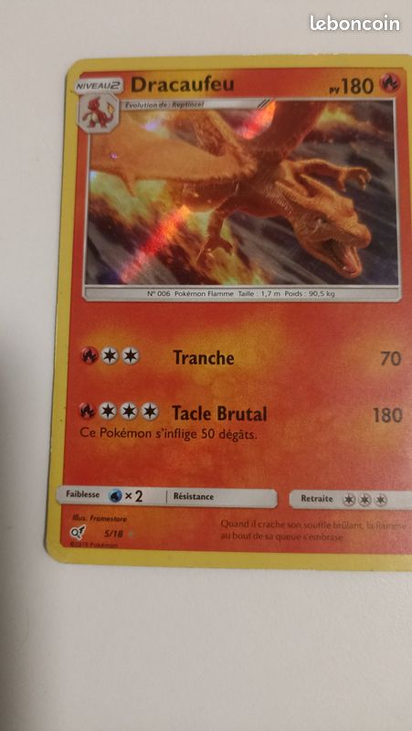 Carte brillante Dracaufeu- Pokémon (image 1)