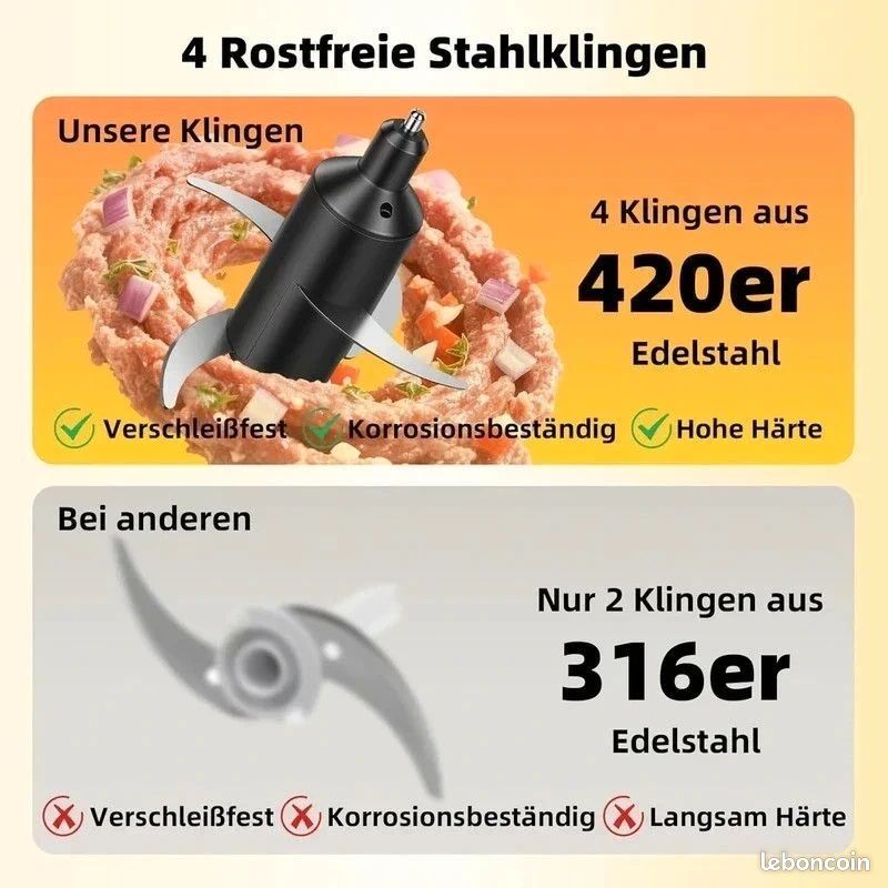 🔪Hachoir Électrique Ultra Puissant – Rapide, Précis et Indispensable en Cuisine  🔪 (image 7)