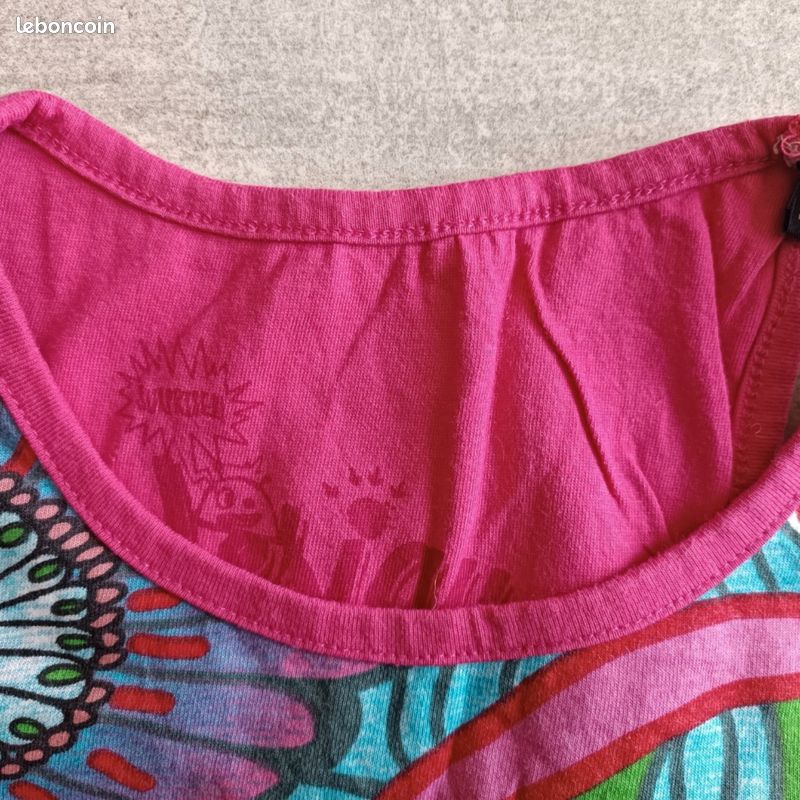 adorable robe été rouge DESIGUAL taille 13 14 ans EXCELLENT ÉTAT