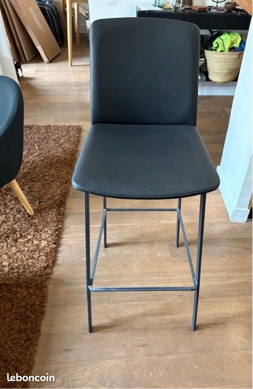 Lot de 2 chaises hautes/bar (image 1)