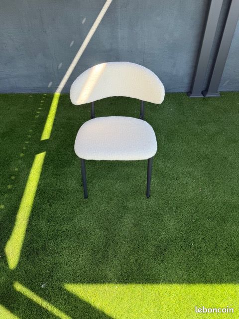 Chaise LUNA Blanche 🤍✨ Design Scandinave Neuve - Salle à Manger (image 7)