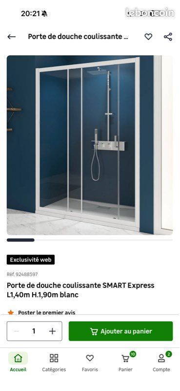 Porte coulissante douche moitié prix SMART Express (image 5)