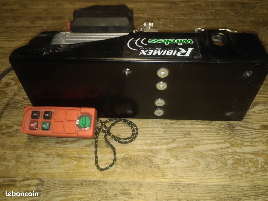 Palan électrique 200/400kg, câble 18m de long avec télécommande, marque Ribimex (image 2)