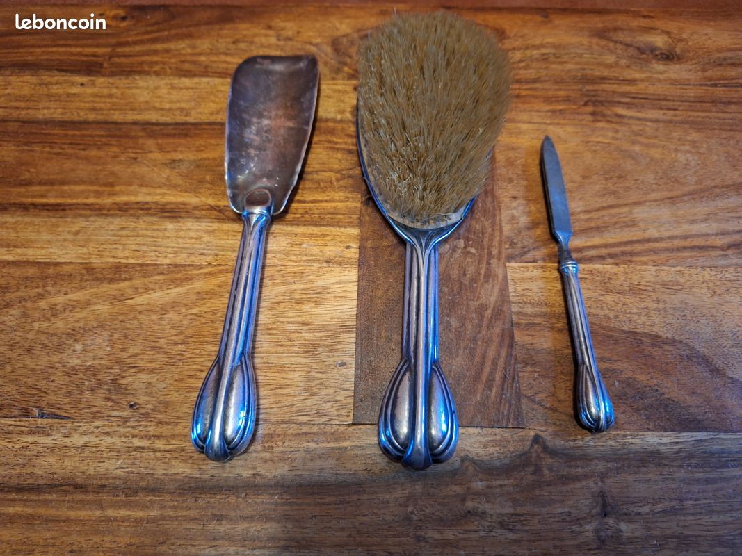 Ensemble chausse-pied / brosse à chaussure à tête de cheval