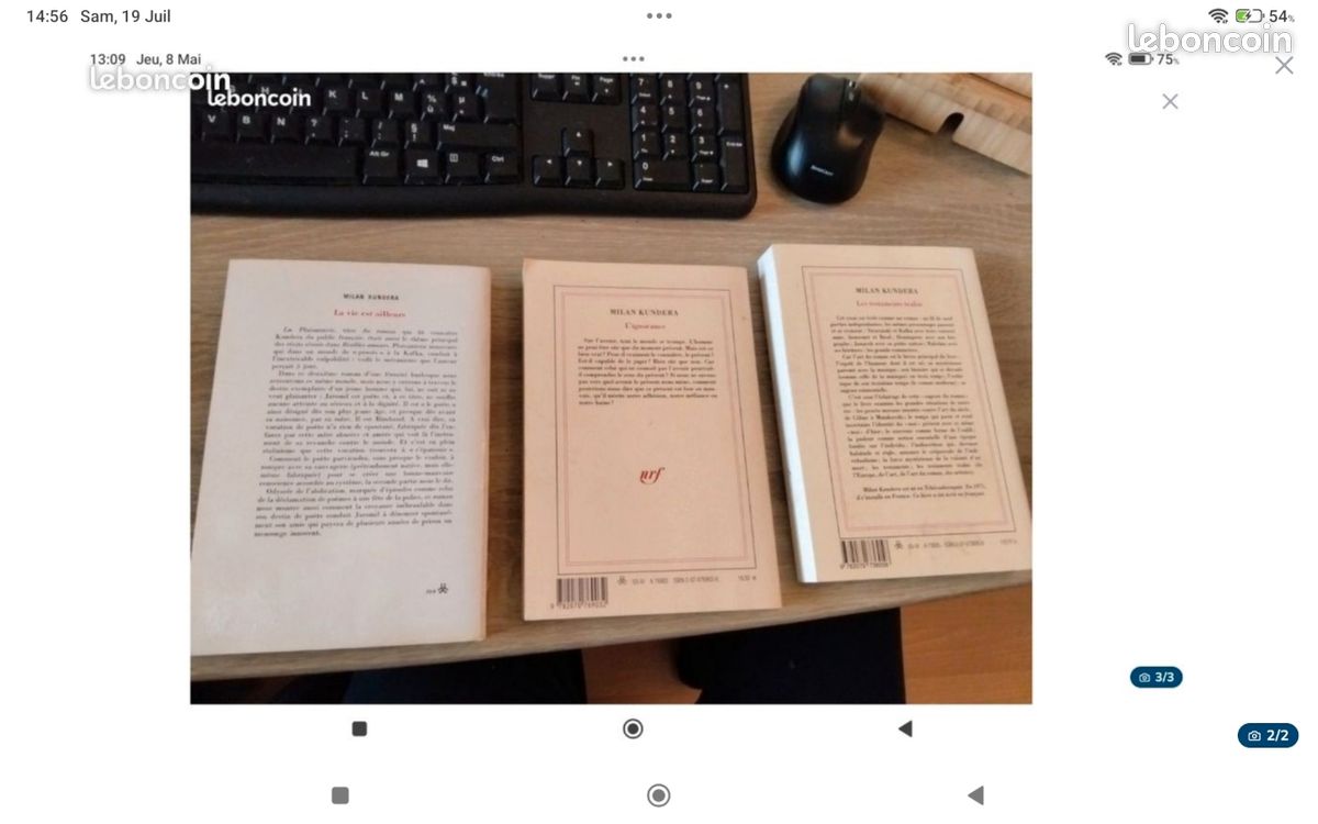 Lot Milan Kundera Nrf Gallimard (image 2)