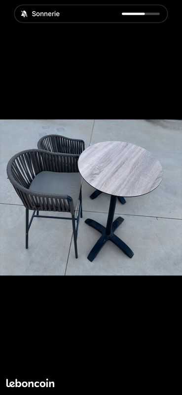 Terrasse Table Basse et haute (image 1)